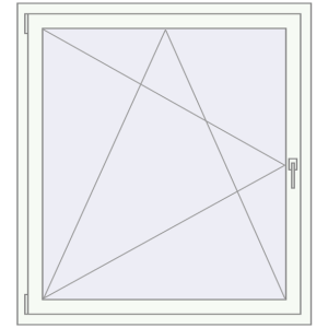 Buy Tilt-and-Turn 1150x1250 mm REHAU OPTIMUM EURO-DESIGN 70 RAL 9016 Traffic white two-sided