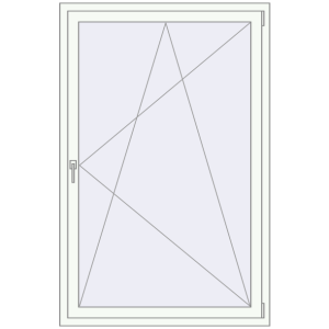 Buy Tilt-and-Turn 1100x1700 mm REHAU OPTIMUM EURO-DESIGN 70 ANTHRACITE_GREY_STRUKTURAL external