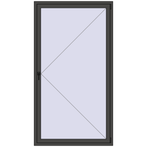 Buy Tilt-and-Turn 1200x2200 mm REHAU ENERGY-SAVING SYNEGO MD BASALT_GREY two-sided