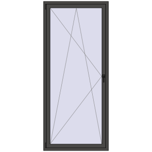 Buy Tilt-and-Turn 1000x2300 mm REHAU ENERGY-SAVING SYNEGO MD BASALT_GREY two-sided