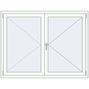 Okno plastikowe 1500x1150 mm Jednoskrzydłowe. Widok od środka Zamów teraz Okna skrzydłowe 1500x1150 mm REHAU ENERGY-SAVING SYNEGO MD WALNUT zewnętrzny