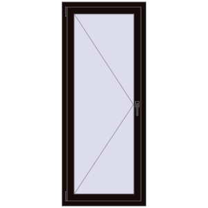 Buy Tilt-and-Turn 700x1700 mm REHAU OPTIMUM EURO-DESIGN 70 BLACK_BROWN two-sided