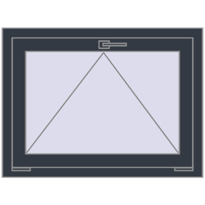 Buy Tilt-and-Turn 850x550 mm REHAU OPTIMUM EURO-DESIGN 70 ANTHRACITE_GREY_STRUKTURAL two-sided