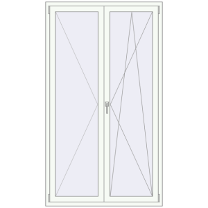 Buy Tilt-and-Turn 1200x2100 mm KORSA OPTIMUM REHAU EURO 70
