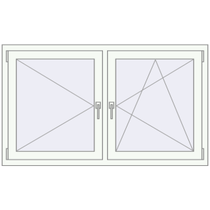 Zamów teraz Okna skrzydłowe 1450x850 mm REHAU ENERGY-SAVING SYNEGO MD WALNUT zewnętrzny