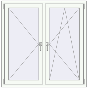 Zamów teraz Okna skrzydłowe 1230x1250 mm REHAU OPTIMUM EURO-DESIGN 70 RAL 9016 Traffic white dwustronny