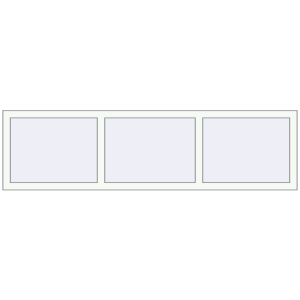 Buy Tilt-and-Turn 2000x540 mm REHAU OPTIMUM EURO-DESIGN 70 RAL 9016 Traffic white two-sided