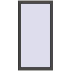 Buy Tilt-and-Turn 650x1300 mm KORSA BRILLANT DESIGN BASALT_GREY two-sided