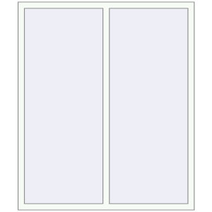 Buy Tilt-and-Turn 1400x1650 mm REHAU BRILLANT DESIGN RAL 9016 Traffic white two-sided