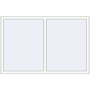 Buy Tilt-and-Turn 1700x1100 mm REHAU OPTIMUM EURO-DESIGN 70 RAL 9016 Traffic white two-sided