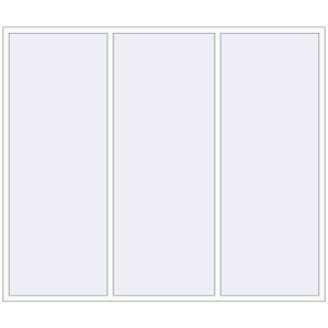 Buy Tilt-and-Turn 2700x2320 mm REHAU ENERGY-SAVING SYNEGO MD RAL 9016 Traffic white two-sided