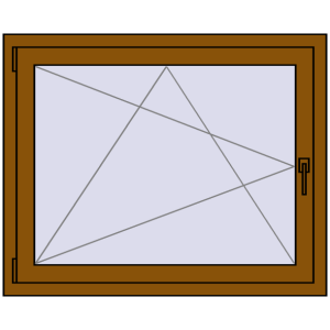 Zamów teraz Okna skrzydłowe 1100x850 mm CLASICTHERM 70 GOLDEN OAK dwustronny