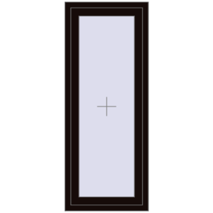 Buy Tilt-and-Turn 600x1500 mm REHAU BRILLANT DESIGN BLACK_BROWN two-sided