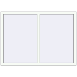 Buy Tilt-and-Turn 1520x1030 mm REHAU OPTIMUM EURO-DESIGN 70 RAL 9016 Traffic white two-sided