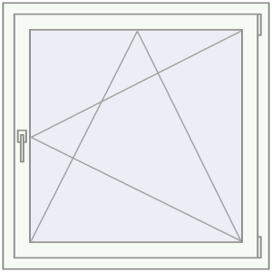Buy Tilt-and-Turn 970x980 mm REHAU RENOVATION EURO 70 RAL 9016 Traffic white two-sided