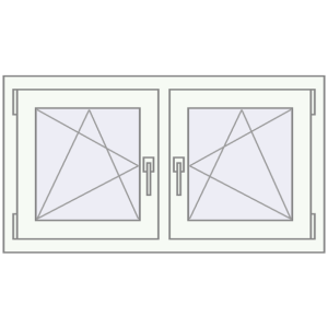 Okno plastikowe 990x560 mm Dwuskrzydłowe. Widok od środka Zamów teraz Okna skrzydłowe 990x560 mm EPSILON OPTIMA GOLDEN OAK zewnętrzny