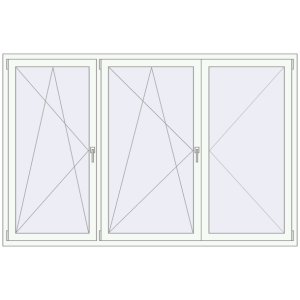 Buy Tilt-and-Turn 2300x1500 mm KORSA OPTIMUM REHAU EURO 70