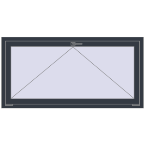 Buy Tilt-and-Turn 1500x750 mm REHAU OPTIMUM EURO-DESIGN 70 ANTHRACITE_GREY_STRUKTURAL two-sided