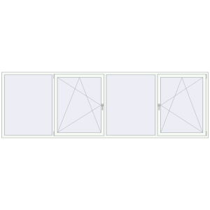 Buy Tilt-and-Turn 3908x1250 mm KORSA OPTIMUM REHAU EURO 70