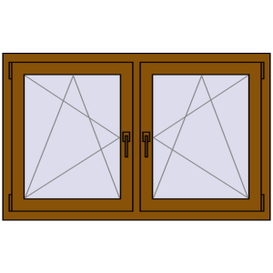 Zamów teraz Okna skrzydłowe 1305x800 mm REHAU ENERGY-SAVING SYNEGO MD GOLDEN OAK dwustronny