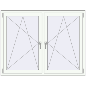 Zamów teraz Okna skrzydłowe 1485x1130 mm REHAU ENERGY-SAVING SYNEGO MD BASALT_GREY zewnętrzny