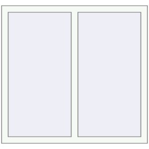 Buy Tilt-and-Turn 1113x1050 mm REHAU OPTIMUM EURO-DESIGN 70 RAL 9016 Traffic white two-sided