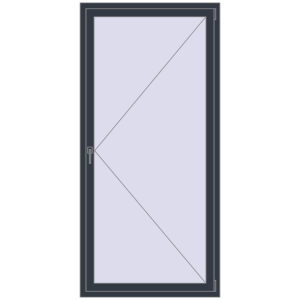 Buy Tilt-and-Turn 1000x2100 mm REHAU BRILLANT DESIGN ANTHRACITE_GREY_STRUKTURAL two-sided
