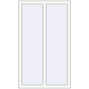 Zamów teraz Okna skrzydłowe 850x1430 mm EPSILON OPTIMA RAL 9016 Traffic white dwustronny