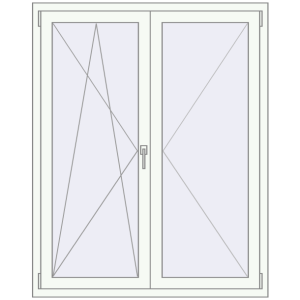 Okno plastikowe 1200x1500 mm Jednoskrzydłowe. Widok od środka Zamów teraz Okna skrzydłowe 1200x1500 mm KORSA ENERGY-SAVING REHAU SYNEGO MD