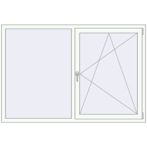Buy Tilt-and-Turn 1800x1200 mm REHAU OPTIMUM EURO-DESIGN 70 GOLDEN OAK external