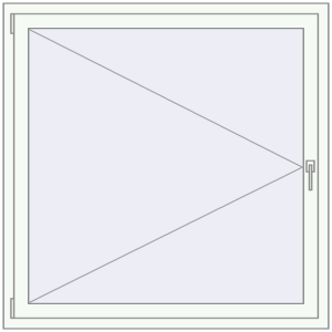 Buy Tilt-and-Turn 1300x1250 mm KORSA ENERGY-SAVING REHAU SYNEGO MD