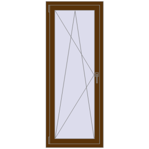 Zamów teraz Okna skrzydłowe 650x1700 mm CLASICTHERM 70 WALNUT dwustronny