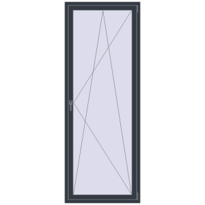 Buy Tilt-and-Turn 900x2400 mm REHAU OPTIMUM EURO-DESIGN 70 ANTHRACITE_GREY_STRUKTURAL two-sided