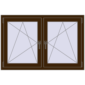 Buy Tilt-and-Turn 1320x830 mm REHAU ENERGY-SAVING SYNEGO MD DARK_OAK two-sided