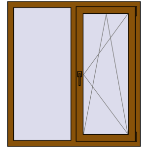 Zamów teraz Okna skrzydłowe 1050x1200 mm CLASICTHERM 70 GOLDEN OAK dwustronny
