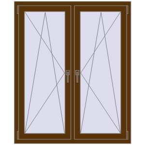 Zamów teraz Okna skrzydłowe 1150x1400 mm EPSILON OPTIMA WALNUT dwustronny