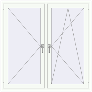 Buy Tilt-and-Turn 1340x1290 mm KORSA RENOVATION REHAU EURO 70