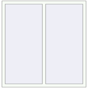 Buy Tilt-and-Turn 1285x1330 mm REHAU ENERGY-SAVING SYNEGO MD RAL 9016 Traffic white two-sided
