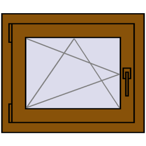 Zamów teraz Okna skrzydłowe 600x500 mm CLASICTHERM 70 GOLDEN OAK dwustronny