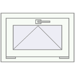 Okno plastikowe 600x440 mm Jednoskrzydłowe. Widok od środka Zamów teraz Okna skrzydłowe 600x440 mm REHAU OPTIMUM EURO-DESIGN 70 RAL 9016 Traffic white dwustronny