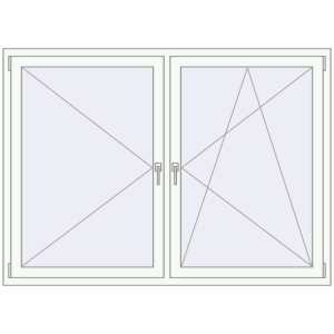 Buy Tilt-and-Turn 1800x1300 mm KORSA OPTIMUM REHAU EURO 70