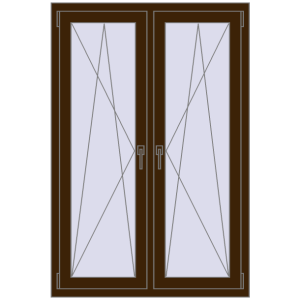 Zamów teraz Okna skrzydłowe 1005x1505 mm REHAU ENERGY-SAVING SYNEGO MD DARK_OAK dwustronny