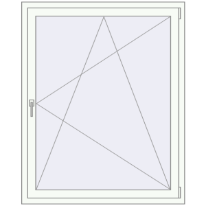 Buy Tilt-and-Turn 1150x1430 mm REHAU ENERGY-SAVING SYNEGO MD RAL 9016 Traffic white two-sided