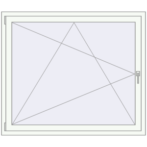 Buy Tilt-and-Turn 1350x1150 mm REHAU ENERGY-SAVING SYNEGO MD RAL 9016 Traffic white two-sided