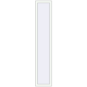 Buy Tilt-and-Turn 400x2100 mm REHAU OPTIMUM EURO-DESIGN 70 RAL 9016 Traffic white two-sided