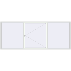 Buy Tilt-and-Turn 4000x1600 mm REHAU OPTIMUM EURO-DESIGN 70 RAL 9016 Traffic white two-sided