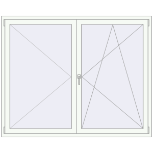 Buy Tilt-and-Turn 1830x1450 mm REHAU OPTIMUM EURO-DESIGN 70 GOLDEN OAK external