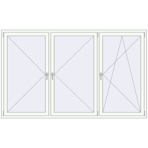 Zamów teraz Okna skrzydłowe 2500x1520 mm REHAU OPTIMUM EURO-DESIGN 70 RAL 9016 Traffic white dwustronny