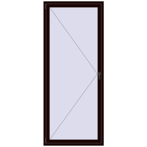 Buy Tilt-and-Turn 1000x2400 mm REHAU ENERGY-SAVING SYNEGO MD CHOCOLATE_BROWN two-sided