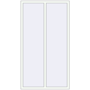 Buy Tilt-and-Turn 1100x2000 mm REHAU OPTIMUM EURO-DESIGN 70 RAL 9016 Traffic white two-sided